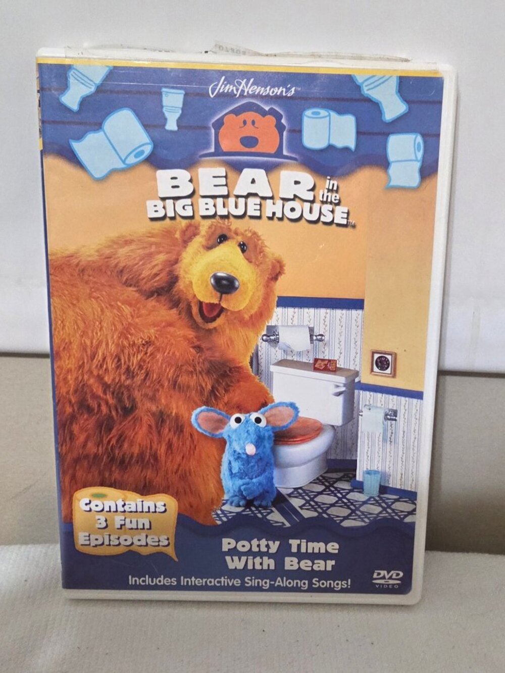 Jim Henson's Bear in the Big Blue House Potty Time With Bear DVD 3 Episodes 2001